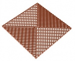 Решетка с дополнительным обрамлением, коричневая