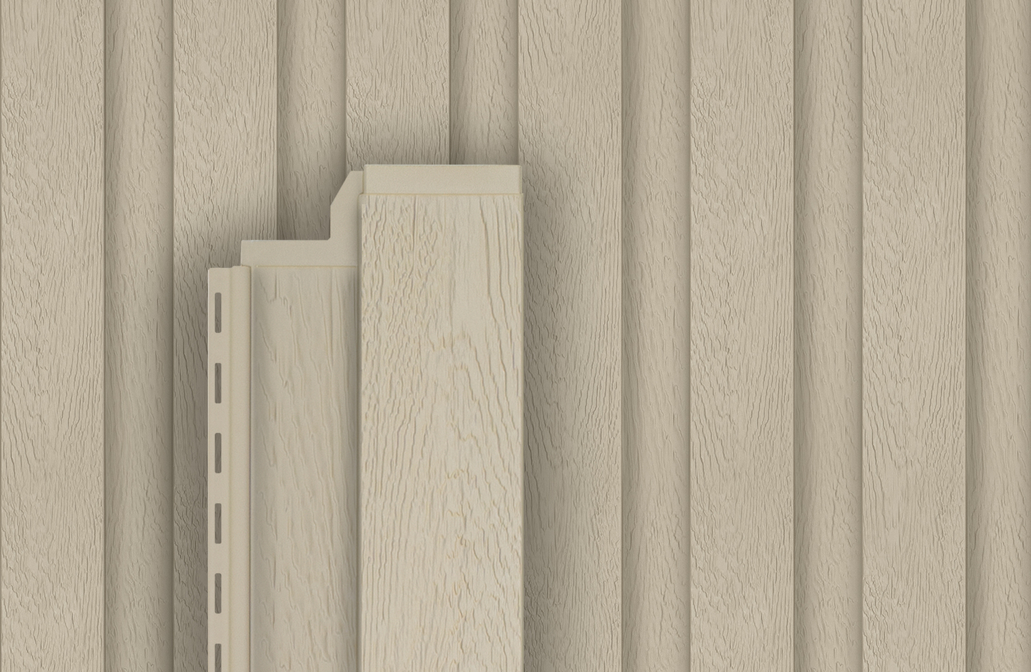 Фасадная панель Hokla S-Lock Скандинавия, слоновая кость